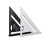 Aluminum Alloy Triangle Ruler 7 Inch Metric Angle Protractor 3