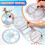 Geometric Ruler Plastic Mathematics Tool 4 pcs 3