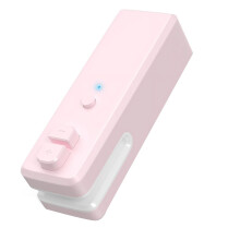 Qtmnekly bag sealer heat seal with cutter and magnet pink