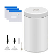Wireless dual-purpose air pump for food vacuum sealing and