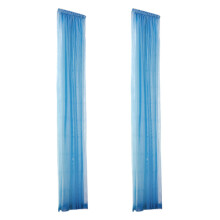 Rod Pocket Sheer Voile Curtain Polyester 2 Panels 78.8x31.5