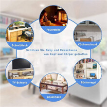 2X Protector Silicone, Clear Table Corners Guards, Pre-Taped Adhesive Soft for Kids Proof Safety