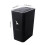 QTBIUQ Bathroom Rectangle Trash Can 8L Contactless Black 3