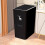 QTBIUQ Bathroom Rectangle Trash Can 8L Contactless Black 7