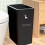 QTBIUQ Bathroom Rectangle Trash Can 8L Contactless Black 5
