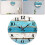 Beach Blue Wall Clock Silent Battery Operated 8