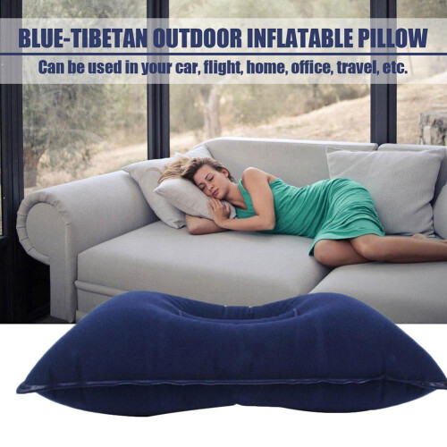 Red long square pillow for travel and side sleeping 1 pack 1