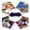 Red long square pillow for travel and side sleeping 1 pack 3