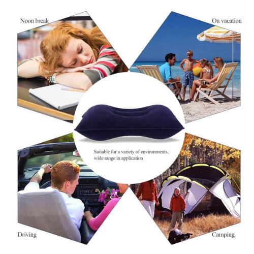 Red long square pillow for travel and side sleeping 1 pack 2