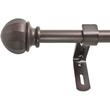 Montevilla facet ball curtain rod set 5/8 inch