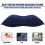 Red long square pillow for travel and side sleeping 1 pack 4
