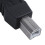 USB Printer Adapter Type A Female to Type B Male Black 8