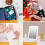 Rechargeable LED Makeup Mirror White Folding 3 Lighting 7