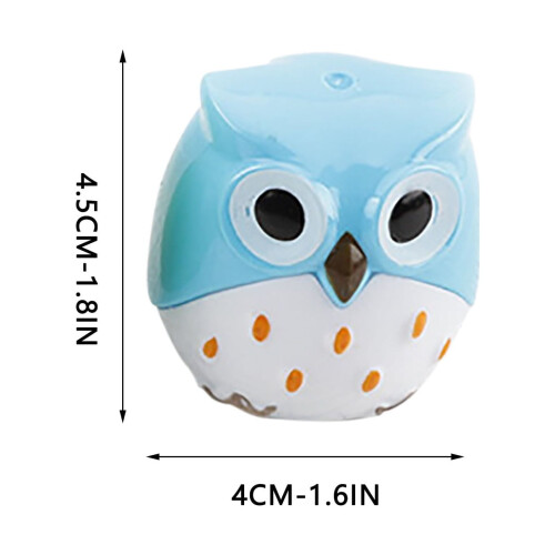Owl-shaped plastic pencil sharpener 1 piece 1
