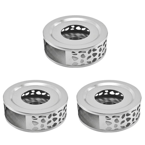 Tea Warmer Stainless Steel with Holder 3X