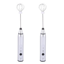 Electric Milk Frother with 4 Whisks 2-Pack