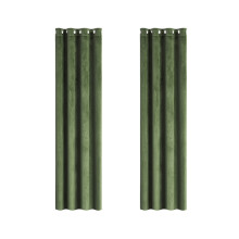 Velvet Curtains Green Thermal Blackout 2 Panels