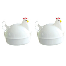 Chicken-Shaped Microwave Egg Boiler 2-Pack