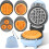 Mini Waffle Maker 4-in-1 Blue with Removable Plates 1