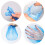 Disposable Bouffant Caps Blue Non-Woven 50 Pcs 2