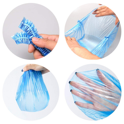 Disposable Bouffant Caps Blue Non-Woven 50 Pcs 1