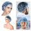Disposable Bouffant Caps Blue Non-Woven 50 Pcs 4