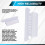 File Folder Tabs, 300 Sets Hanging File Folder Labels 2Inch Plastic Tabs and Inserts for Hanging File Folders 7