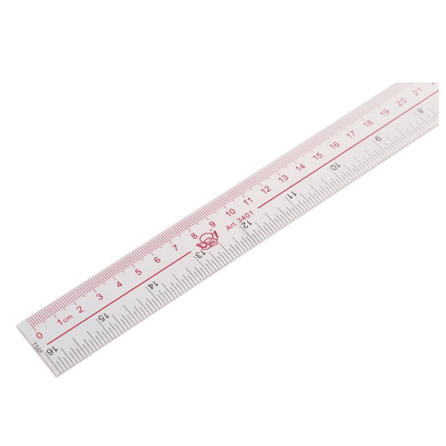 Plastic Straight Edge Ruler 40 cm 2 pcs 2