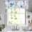 Ocean Coral Valance for Windows 54x18 in Blue 1