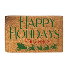 Christmas welcome doormat non-slip indoor outdoor 18x30 inch
