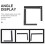 Steel L-Shaped Measuring Ruler for Drawing 2 pcs 6