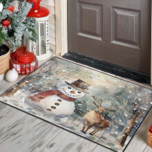 Christmas decorative rug 23.6 x 15.7 in modern scuff mat