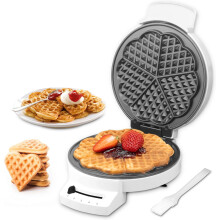 Mini Waffle Maker for Kids White Non-Stick 8-Pack 2 Inch