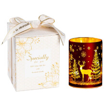 LED tealight candle Christmas decor elk tree snowflake red