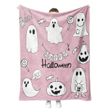 Halloween Flannel Throw Blanket Super Soft Lightweight