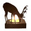 Reindeer Tealight Holder Iron Rustic Bronze Finish 1