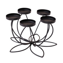 Iron tealight holder black home decor 1 piece