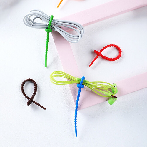 Silicone Twist Ties Colorful Reusable 12-Pack 2