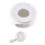 Ceramic teapot warmer with candle white 1