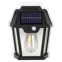 Solar Outdoor Wall Lamp Warm Light IP65 Motion Sensor