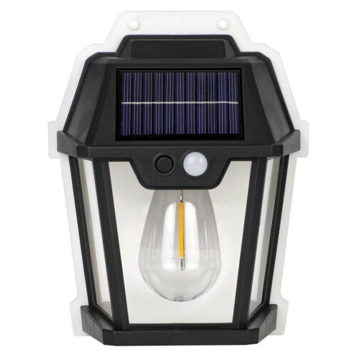 Solar Outdoor Wall Lamp Warm Light IP65 Motion Sensor