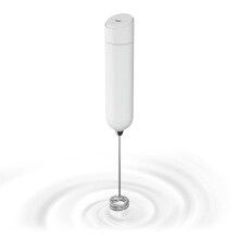 Electric Milk Frother for Coffee White 1pc