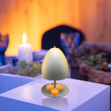 Tea Warmer Metal Candle Warmer for Home Office 1 pc