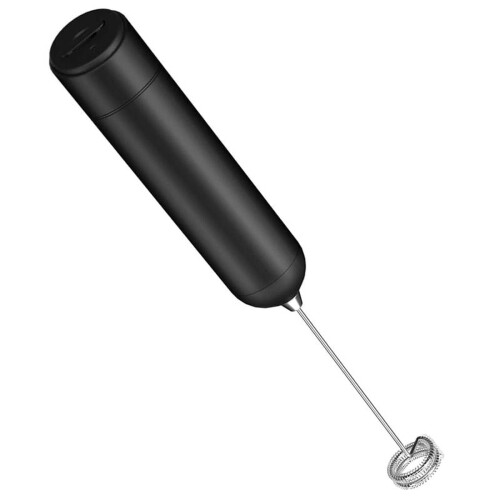 Handheld Electric Milk Frother Black