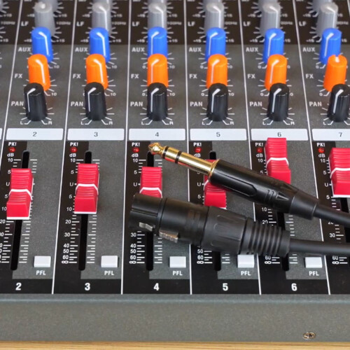 XLR to TRS stereo mic cable 6.35mm balanced 2