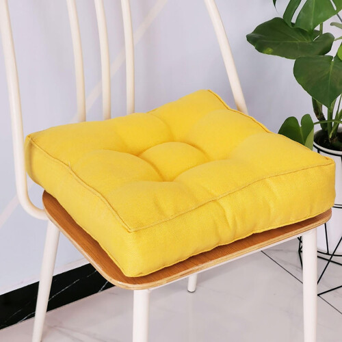 Linen-look seat cushion 40cm thick compressed