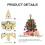 Christmas Star Tree Topper Gold 4 Pack 3.85 Inch 4