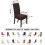POWKOL Dining Chair Covers Chocolate 6 Pack 2