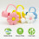 Straw Cover Caps for 10mm Straws 6 Pack Cloud Flower Design 3