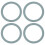 Blender Sealing Ring Gasket O-Ring Silicone 4 pcs 1